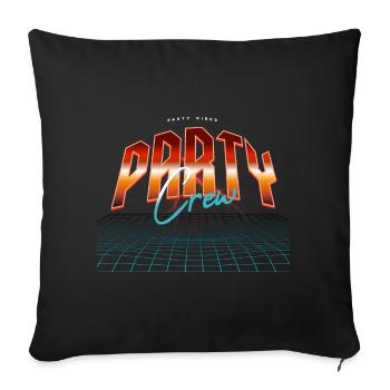 Équipe de fête - Housse de coussin décorative 45 x 45 cm - noir - Devant