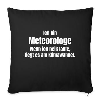 Meteorologe - Sofakissenbezug 45 x 45 cm - Schwarz - Vorne