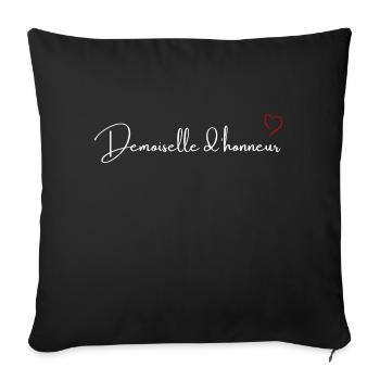 Red Heart Bridesmaid - Sofa pillowcase 17,3'' x 17,3'' (45 x 45 cm) - black - Front