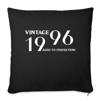 Vintage 1996 aged to perfection - Housse de coussin décorative 45 x 45 cm - noir - Devant