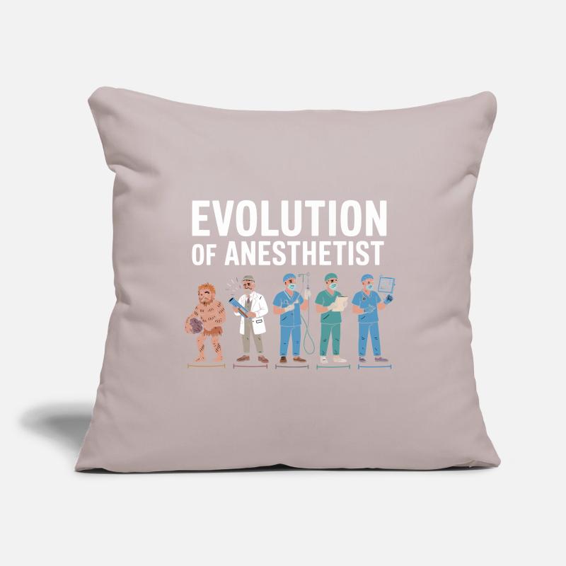 Evolution der Anästhesisten Illustration Sofakissenbezug 45 x 45 cm