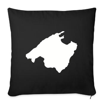 Malle Outline - Sofa pillowcase 17,3'' x 17,3'' (45 x 45 cm) - black - Front