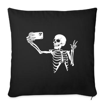 Un dernier selfie  - Housse de coussin décorative 45 x 45 cm - noir - Devant