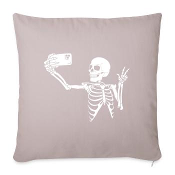 One last selfie - Sofa pillowcase 17,3'' x 17,3'' (45 x 45 cm) - light taupe - Front