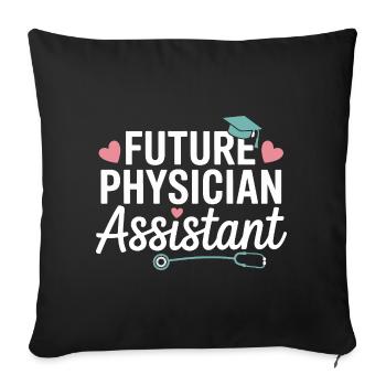 Future Physician Assistant Style - Sofa pillowcase 17,3'' x 17,3'' (45 x 45 cm) - black - Front