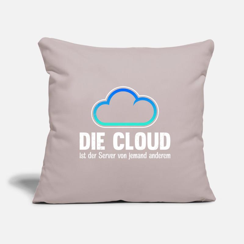 Codeur LE CLOUD EST LE SERVEUR DE QUELQU’UN D’AUTRE Housse de coussin décorative 45 x 45 cm