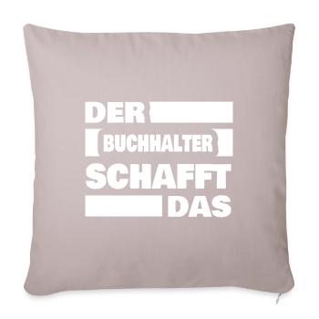 Accountant - Sofa pillowcase 17,3'' x 17,3'' (45 x 45 cm) - light taupe - Front
