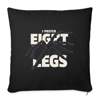 Tarantula Tarantula Holder Spider Owner - Sofa pillowcase 17,3'' x 17,3'' (45 x 45 cm) - black - Front