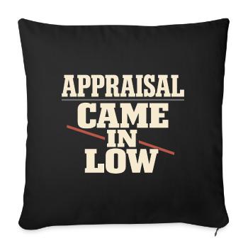 Mortgage Brokers, Loan Officers, - Sofa pillowcase 17,3'' x 17,3'' (45 x 45 cm) - black - Front