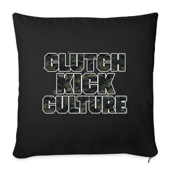 Clutch Kick Culture Drift Style Design Camouflage - Sofa pillowcase 17,3'' x 17,3'' (45 x 45 cm) - black - Front