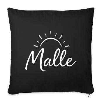 Malle Sun - Sofa pillowcase 17,3'' x 17,3'' (45 x 45 cm) - black - Front