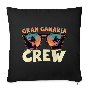Gran Canaria Crew - Sofa pillowcase 17,3'' x 17,3'' (45 x 45 cm) - black - Front