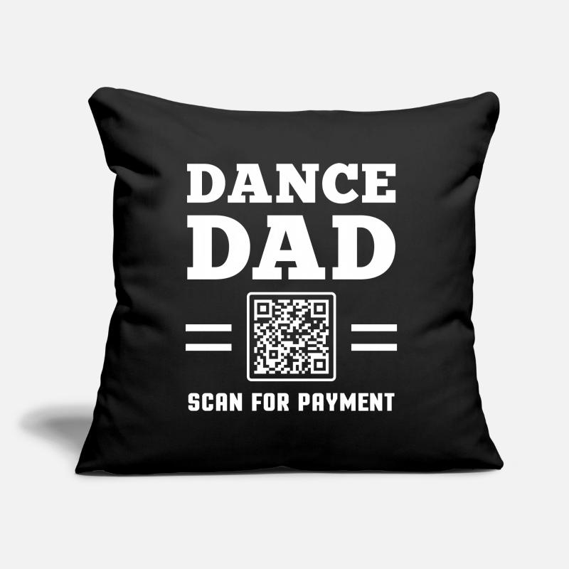 Dance Dad - Scan For Payment Housse de coussin décorative 45 x 45 cm