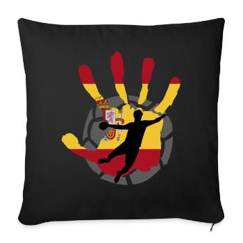 Spain handball player handball gift - Sofa pillowcase 17,3'' x 17,3'' (45 x 45 cm) - black - Front