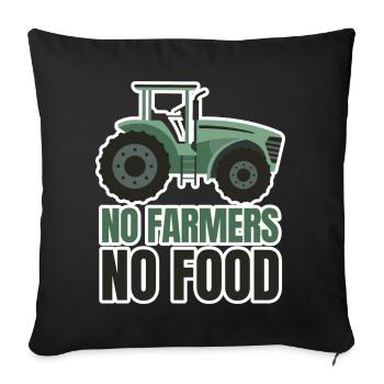 Farmer Farmer Farmer Farmer Wife Farmer Gift - Sofa pillowcase 17,3'' x 17,3'' (45 x 45 cm) - black - Front
