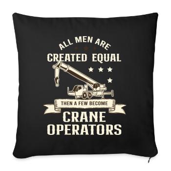 Tous les hommes sont égaux Sauf Sur les grues - Housse de coussin décorative 45 x 45 cm - noir - Devant