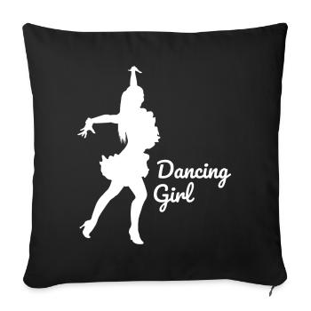Dancing Tournament Dance Society Dance Latin Dance - Sofa pillowcase 17,3'' x 17,3'' (45 x 45 cm) - black - Front