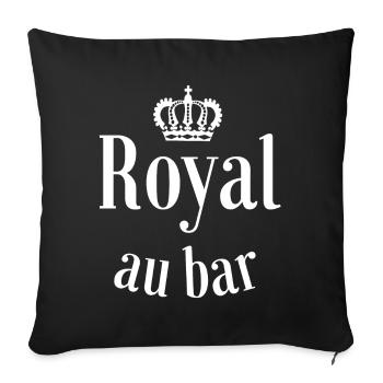 Bar, Barkeeper, Biertrinker, Bier - Sofakissenbezug 45 x 45 cm - Schwarz - Vorne
