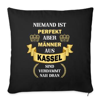 Kassel Deutschland Stadt Männer Perfekt - Sofakissenbezug 45 x 45 cm - Schwarz - Vorne