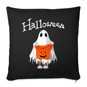 Halloween, Ghost, Halloween Party - Sofa pillowcase 17,3'' x 17,3'' (45 x 45 cm) - black - Front