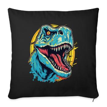 T-Rex Dinosaur Dino Tyrannosaurus Rex Vintage - Sofa pillowcase 17,3'' x 17,3'' (45 x 45 cm) - black - Front