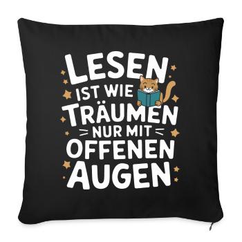 Chat Chats Amoureux Chat Propriétaire Chaton - Housse de coussin décorative 45 x 45 cm - noir - Devant