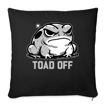 Vintage grenouille crapaud Meme grenouille ne me crapaud pas - Housse de coussin décorative 45 x 45 cm - noir - Devant