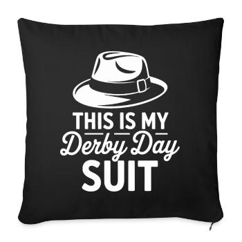 Derby Day Classic Suit Design - Sofa pillowcase 17,3'' x 17,3'' (45 x 45 cm) - black - Front