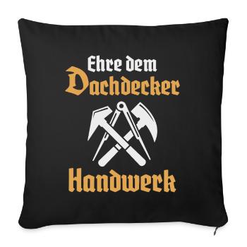 Roofers Crafts Guild Signs - Sofa pillowcase 17,3'' x 17,3'' (45 x 45 cm) - black - Front