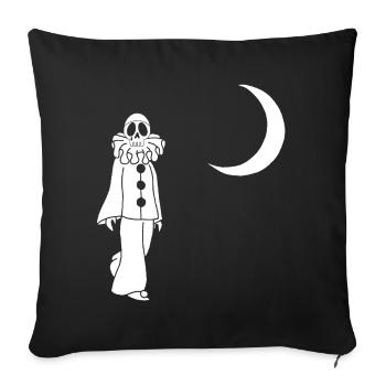 Au clair de la lune - Housse de coussin décorative 45 x 45 cm - noir - Devant