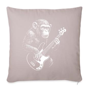 Bassiste Chimp - Housse de coussin décorative 45 x 45 cm - taupe clair - Devant