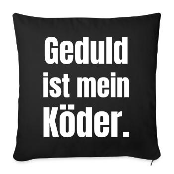 Patience is my artist - Sofa pillowcase 17,3'' x 17,3'' (45 x 45 cm) - black - Front