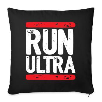 Run Ultra - Sofa pillowcase 17,3'' x 17,3'' (45 x 45 cm) - black - Front