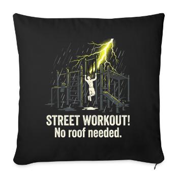 Calisthenics Street Workout - Sofa pillowcase 17,3'' x 17,3'' (45 x 45 cm) - black - Front