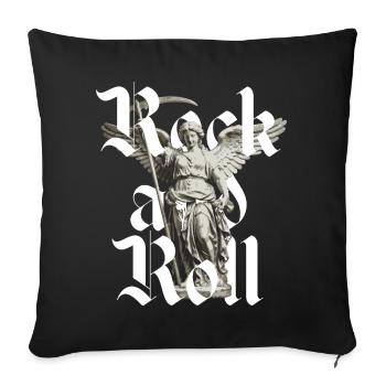 L’Ange du Rock and Roll - Housse de coussin décorative 45 x 45 cm - noir - Devant