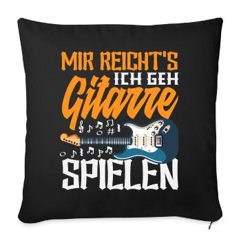 Lustiges Musiker - Sofakissenbezug 45 x 45 cm - Schwarz - Vorne