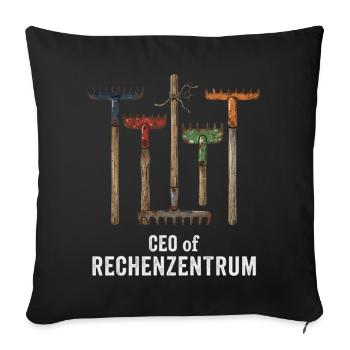 CEO of Rechenzentrum Leiter Programmierer - Sofakissenbezug 45 x 45 cm - Schwarz - Vorne
