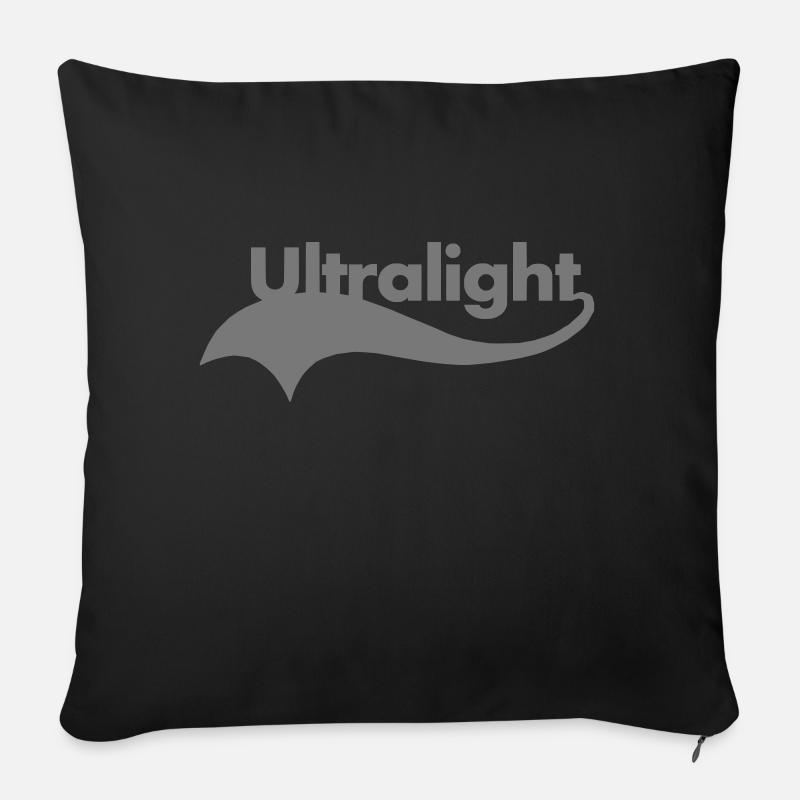 Ultralight - Sofakissenbezug 45 x 45 cm - Schwarz