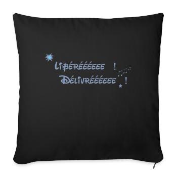 Libéréee! Délivrééee!2 - Housse de coussin décorative 45 x 45 cm - noir - Devant