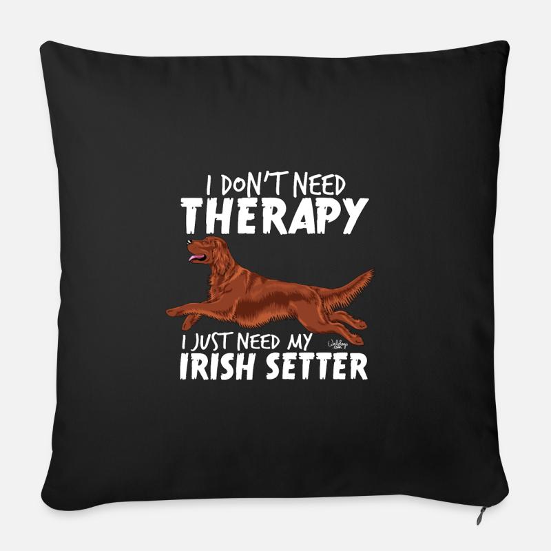 irishtherapy3 - Sofakissenbezug 45 x 45 cm - Schwarz