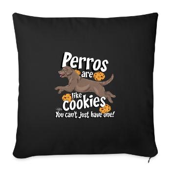 perrocookies13 - Sofakissenbezug 45 x 45 cm - Schwarz - Vorne