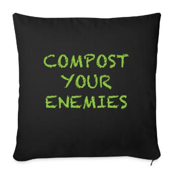 Gardener garden gardening gardener - Sofa pillowcase 17,3'' x 17,3'' (45 x 45 cm) - black - Front
