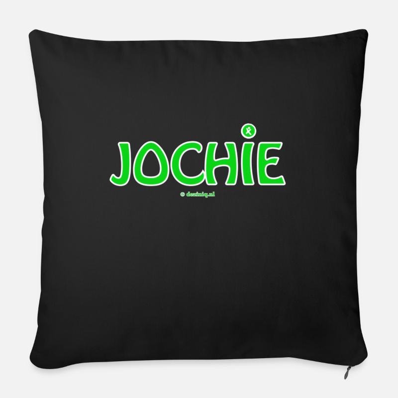 Jochie - Sofakissenbezug 45 x 45 cm - Schwarz