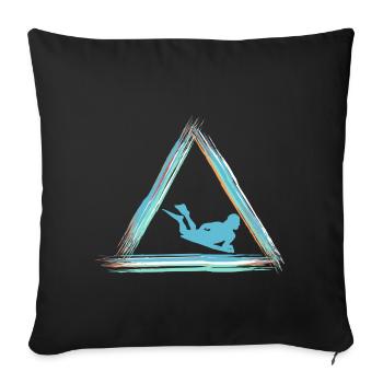 Bodyboard - Sofa pillowcase 17,3'' x 17,3'' (45 x 45 cm) - black - Front