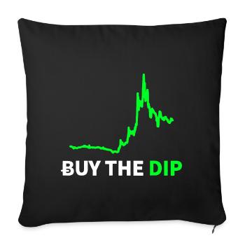 BUY THE DIP - Sofa pillowcase 17,3'' x 17,3'' (45 x 45 cm) - black - Front