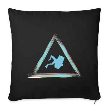 bodyboard - Sofa pillowcase 17,3'' x 17,3'' (45 x 45 cm) - black - Front