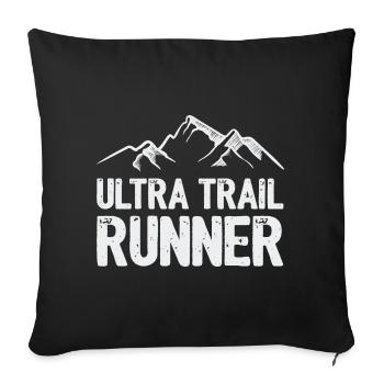 Ultra Trail Runner - Sofa pillowcase 17,3'' x 17,3'' (45 x 45 cm) - black - Front