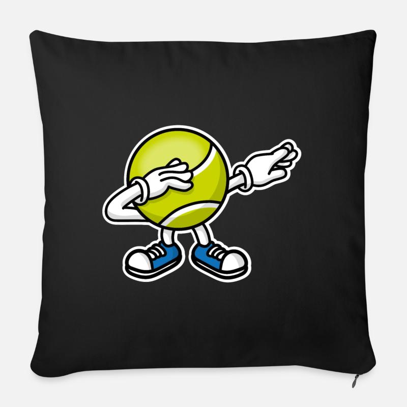 Dab dabbing tennis ball﻿ - Sofakissenbezug 45 x 45 cm - Schwarz