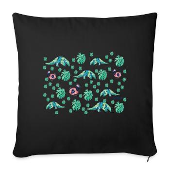 jungle - Sofa pillowcase 17,3'' x 17,3'' (45 x 45 cm) - black - Front