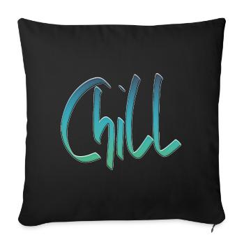 Chill encore - Housse de coussin décorative 45 x 45 cm - noir - Devant